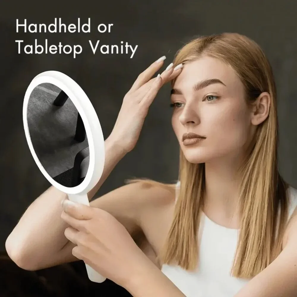 Cami Lighted Handheld Mirror - 1x/5x Magnification - Brand New